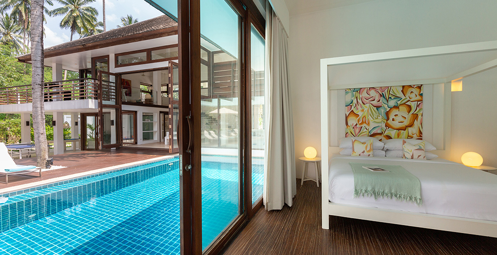 Ban Suriya - Bedroom with pool access